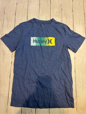 Hurley Boy’s Blue Logo Graphic Tee